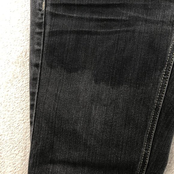 White House Black Market Womens Noir Jeans Size 2 Straight Leg Ankle Zip Denim - Picture 4 of 16